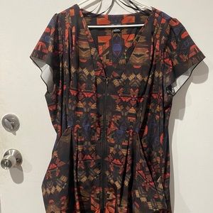 City Chic Kente Cloth Plus Size Dress